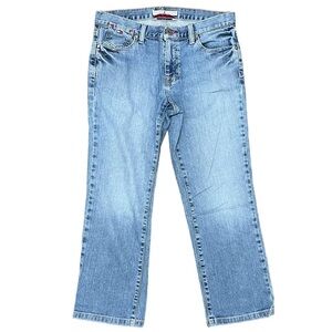 Tommy Hilfiger Women’s Low Rise Boot Capri Jeans Médium Wash Size 30 In Waist